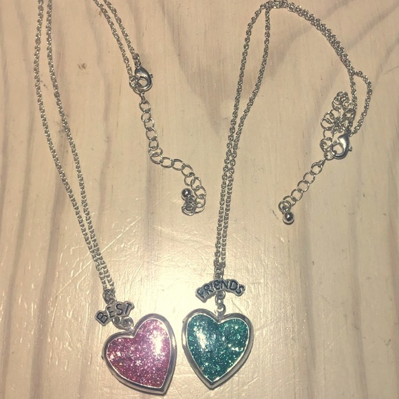 Best Friend Friendship Necklaces Heart Lockets - Picture 1 of 5